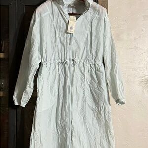 Calia Women's maxi Light Blue long windbreaker size medium/large